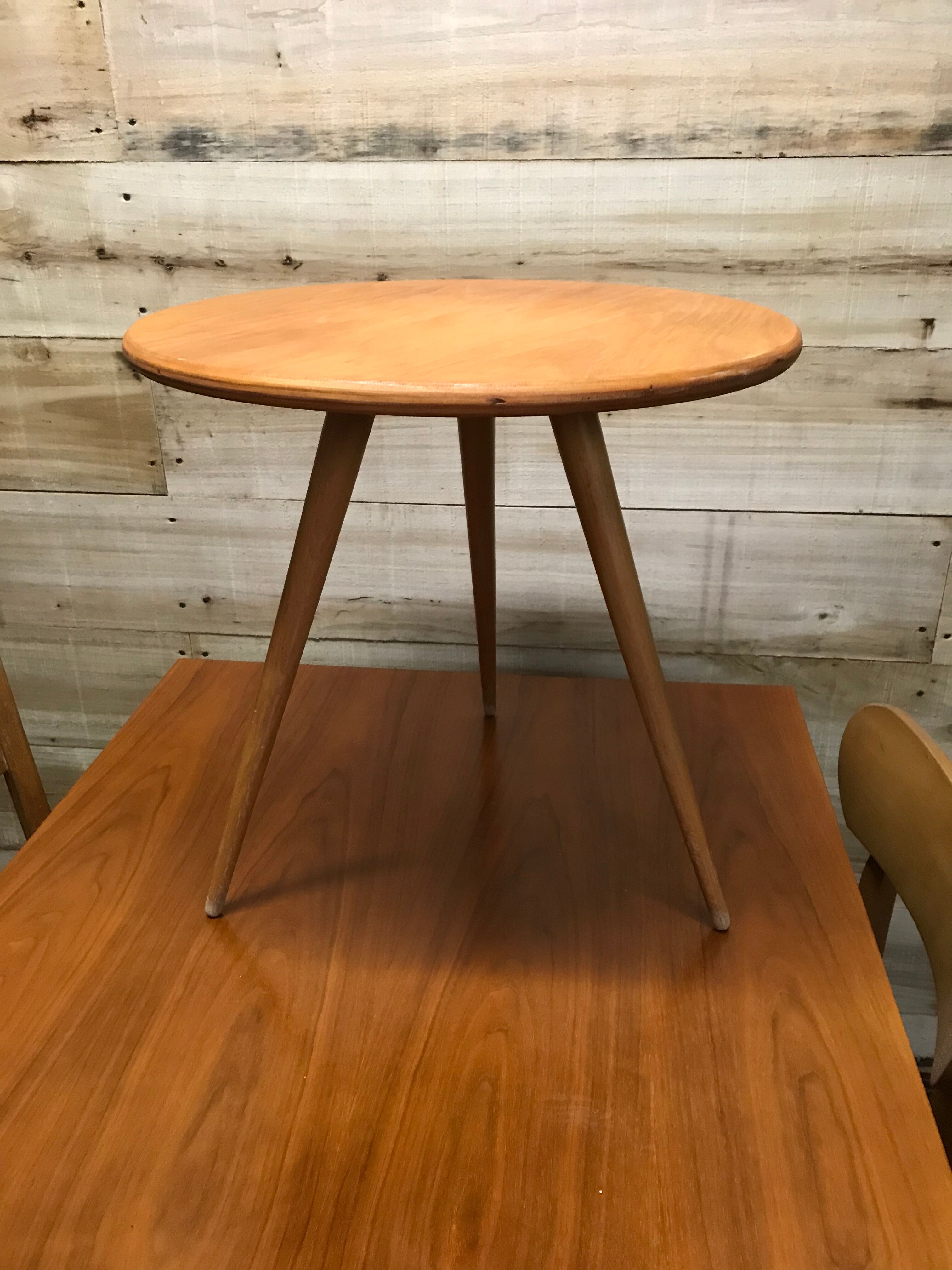 Table basse bout de canapé tripode année 50/60