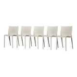 Vintage mid-century modern slick slick plastic chairs by philippe starck for xo design, set of 5