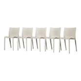 Chaises vintage en plastique lisse et moderne du milieu du siècle par Philippe Starck pour Xo Design, lot de 5