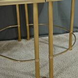 Tripartite Glass Coffee Table, Maison Baguès style – 1950