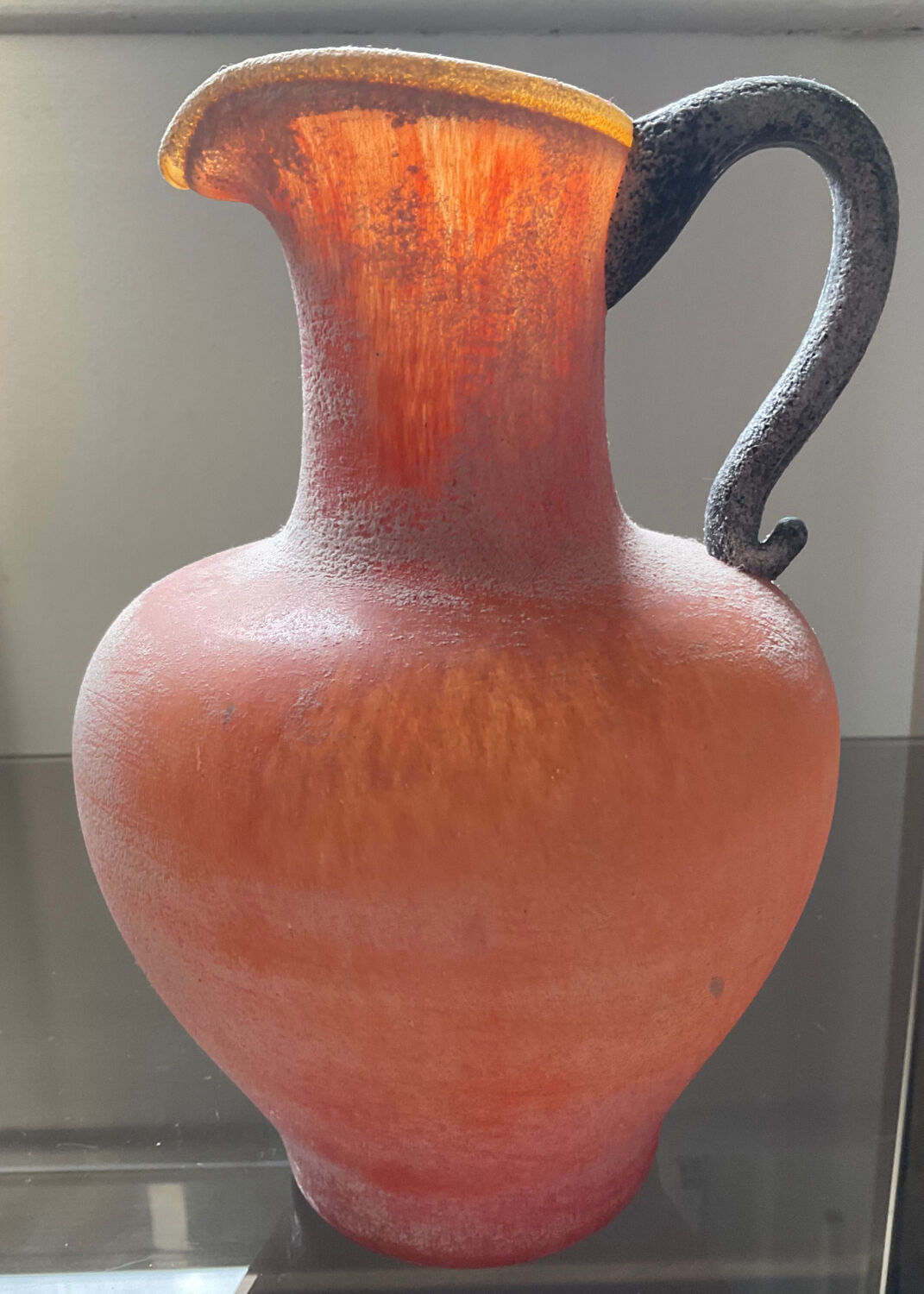 Vintage Scavo jug vase in Murano glass