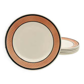 6 dessert plates Nidervillier, model Fanny.