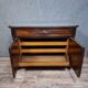 writing desk forming a secretary with a drop-down flap, in mahogany and veneer