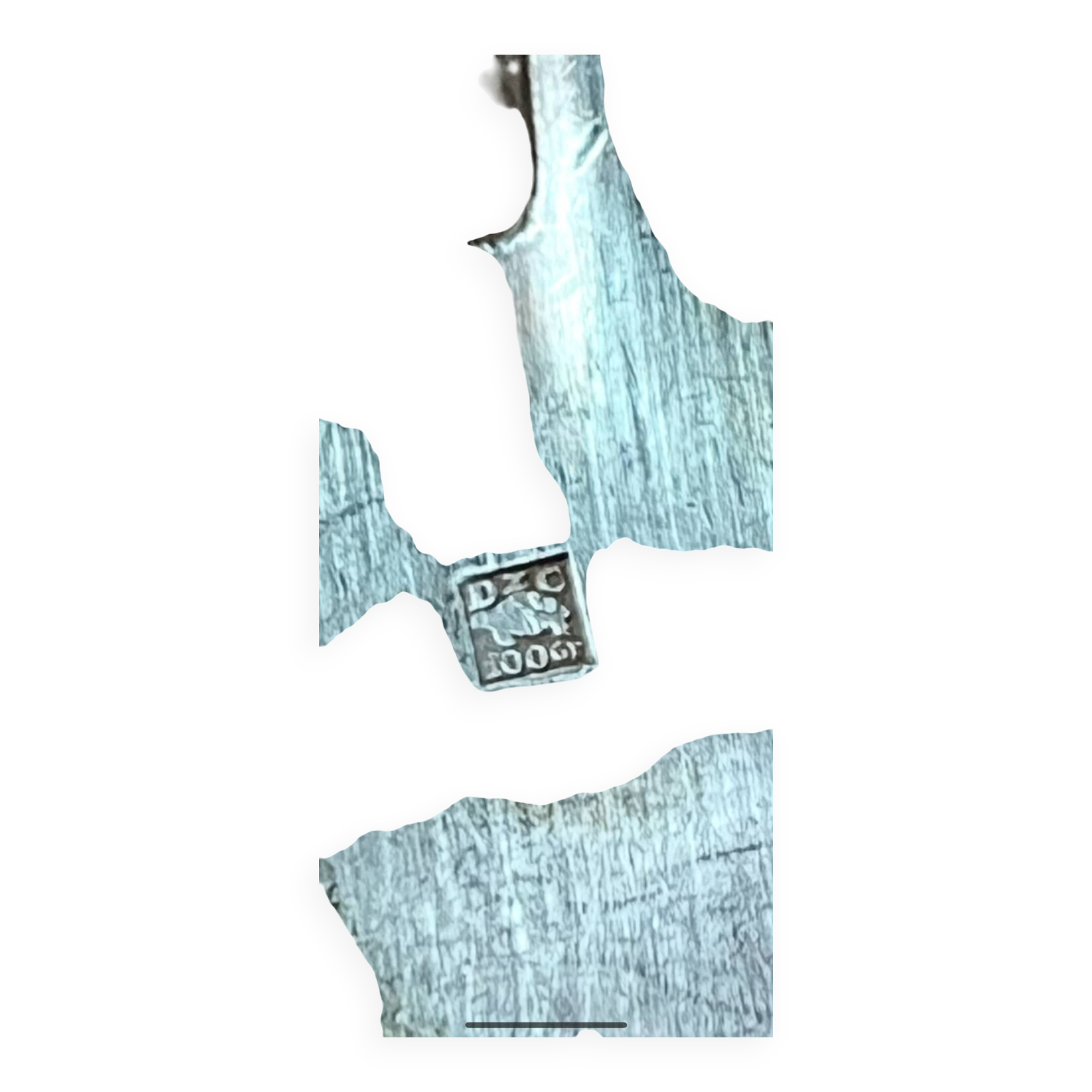 Set of 6 silver metal forks