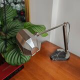 Lovely desk lamp with marble base and art deco metal base