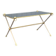 Table basse laiton et verre vintage