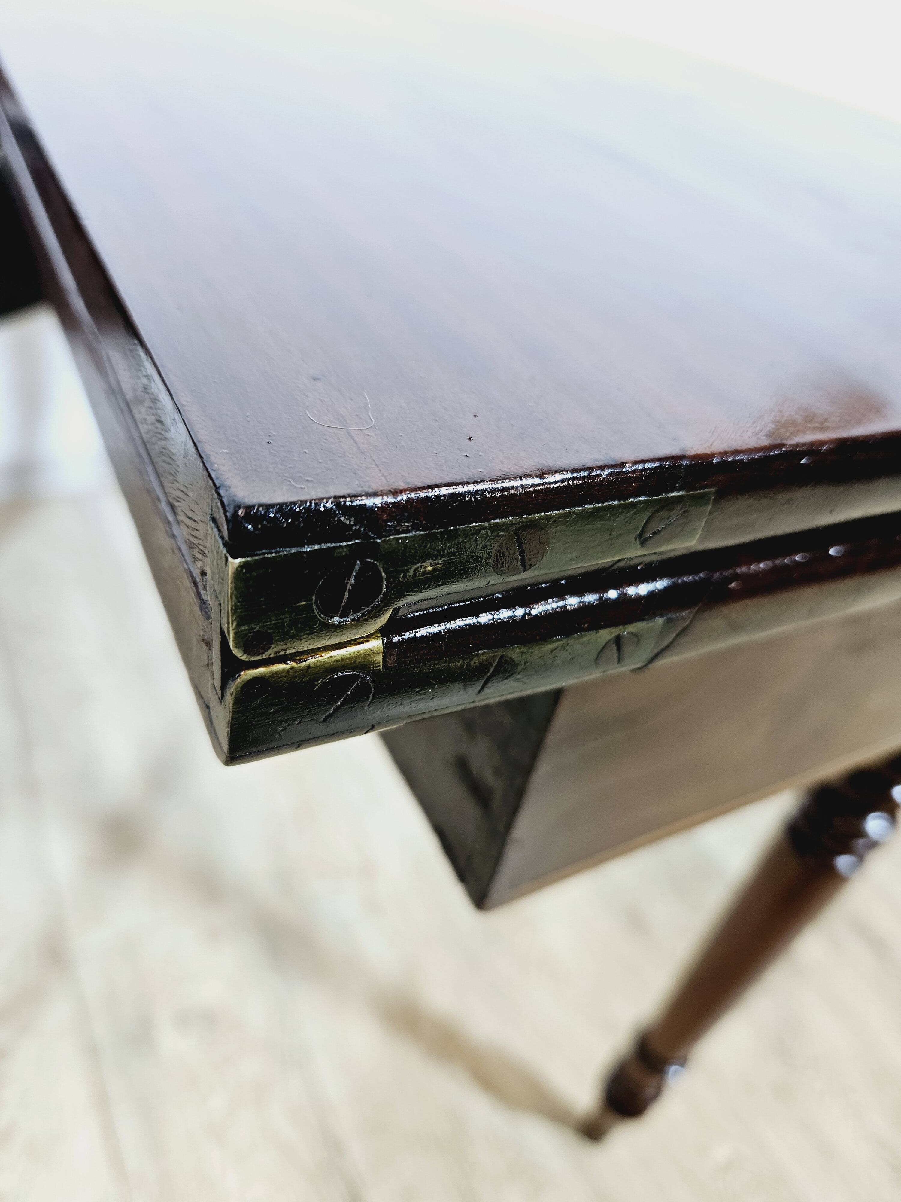 19th century Card Game Table - Mahogany, Biedermeier/Victorian style