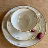 Dessert service: plates, cups and saucers