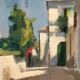 Original Swedish Oil on Canvas – “Town” by Mats Rydstern – Signed – Vintage & Framed – 37 × 49 cm (14.6" × 19.3")