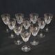 10 antique art deco saint louis / baccarat cut crystal water glasses