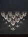 10 antique art deco saint louis / baccarat cut crystal water glasses