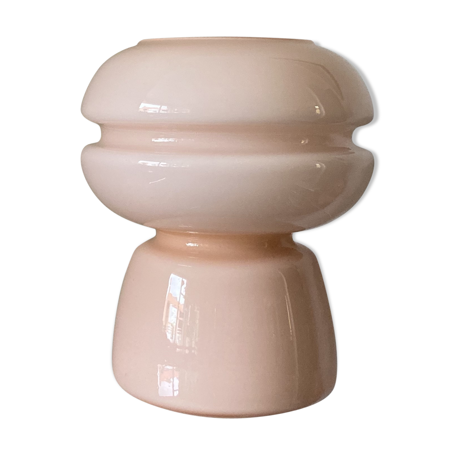 Space age design table lamp, soft pink