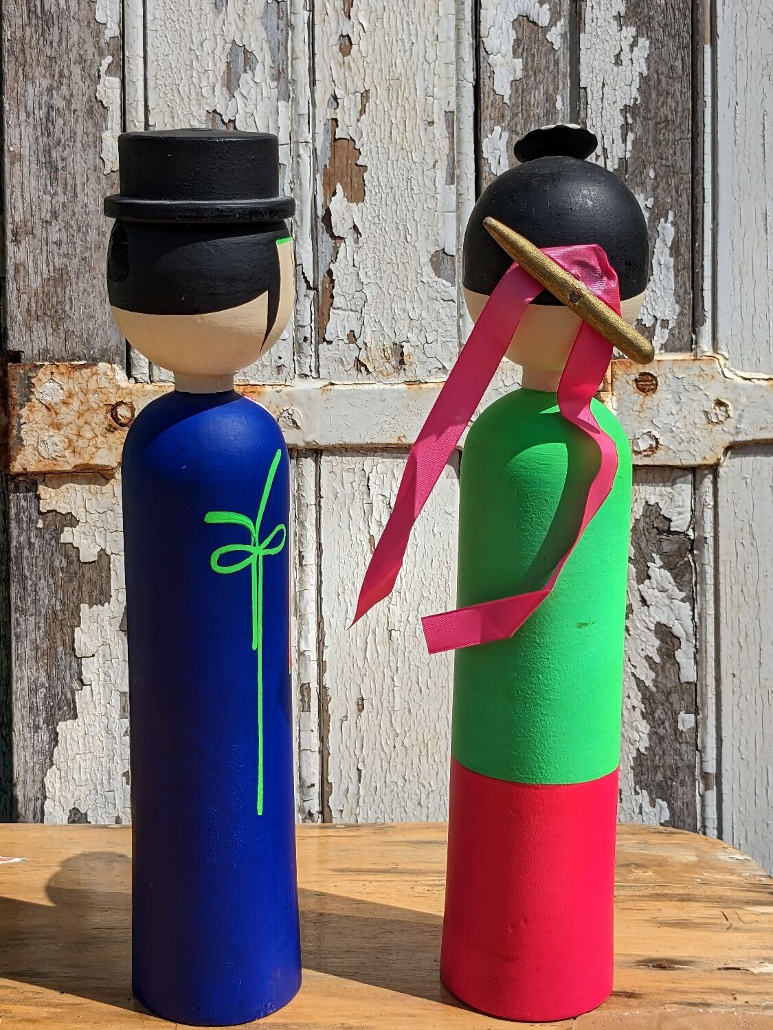 Kokeshi doll as a couple
