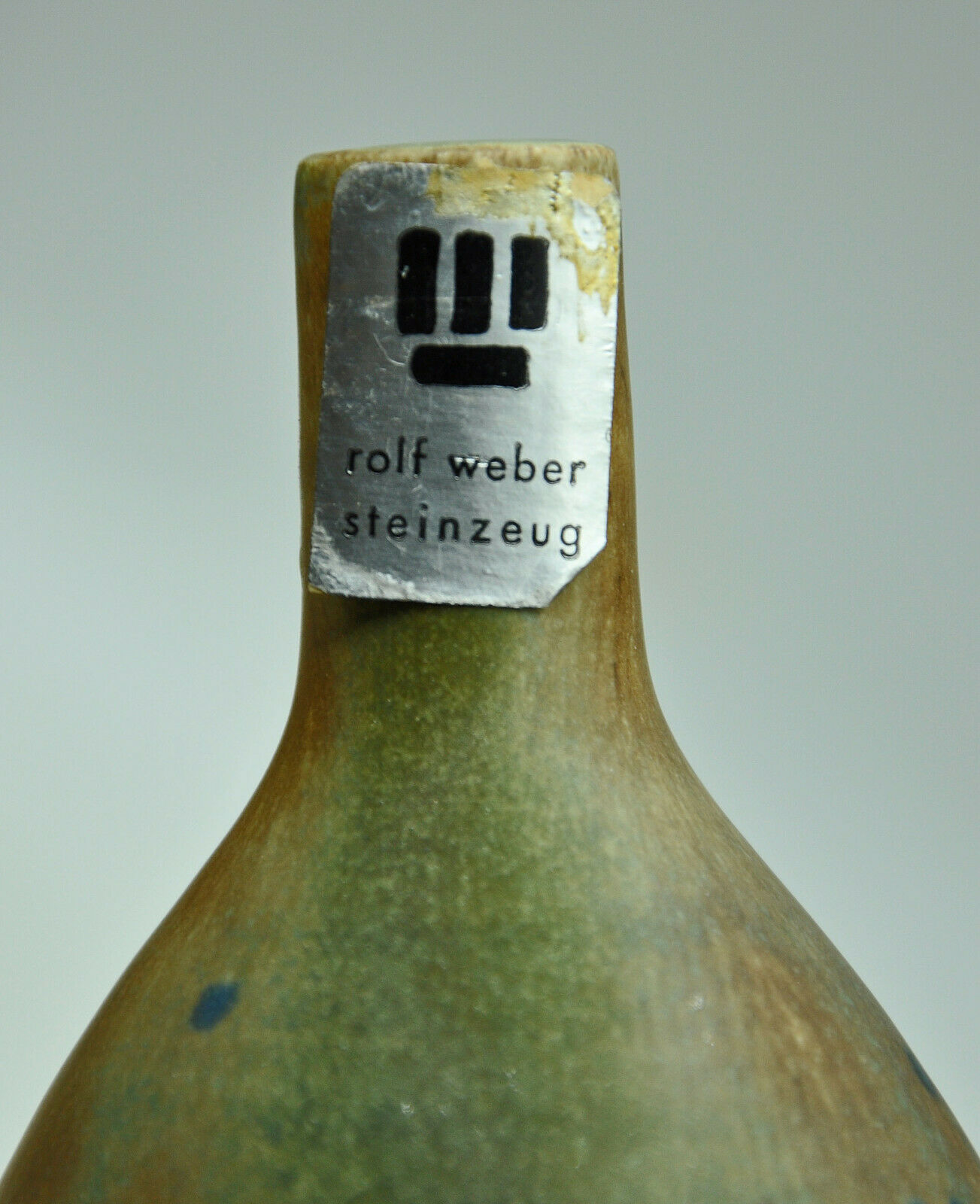 Vase céramique émaillée de Rolf Weber Steinzeug Germany collection