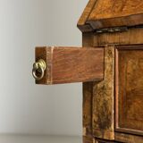 Burr walnut bureau bookcase 19th century