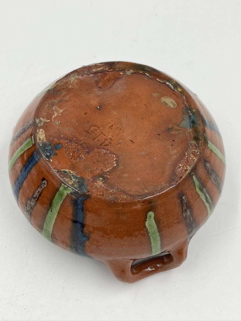 Set of 4 Flemish art nouveau stoneware