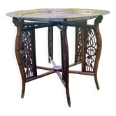 Indochinese coffee table - diameter: 74 cm - Very good condition