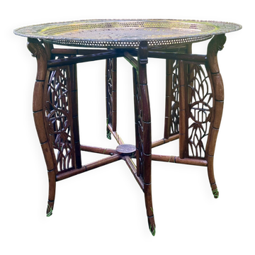 Indochinese coffee table - diameter: 74 cm - Very good condition