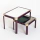 Vintage Regency Style Nesting Tables Attribution Roméo Rega France 70s