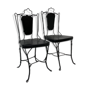 set de 2 chaises de glacier