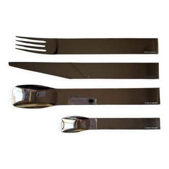 Philippe Costard solid steel cutlery x6