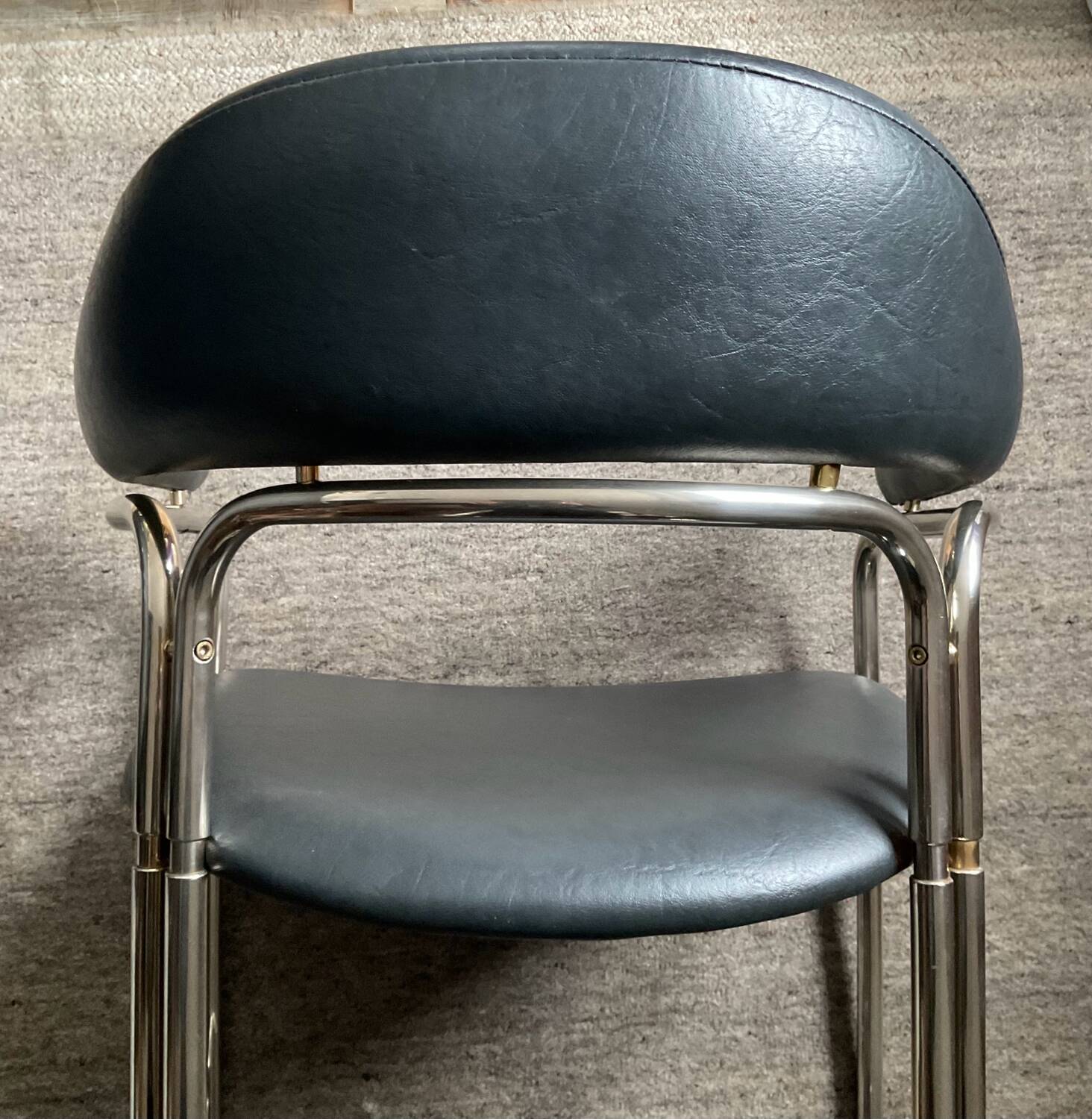 Series of 4 Italian armchairs by Otto Gerdau 70s