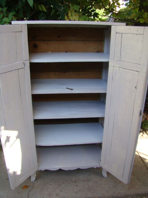 Old Paris wardrobe gray patina