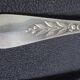 5 christofle spoons laurel channels silver metal