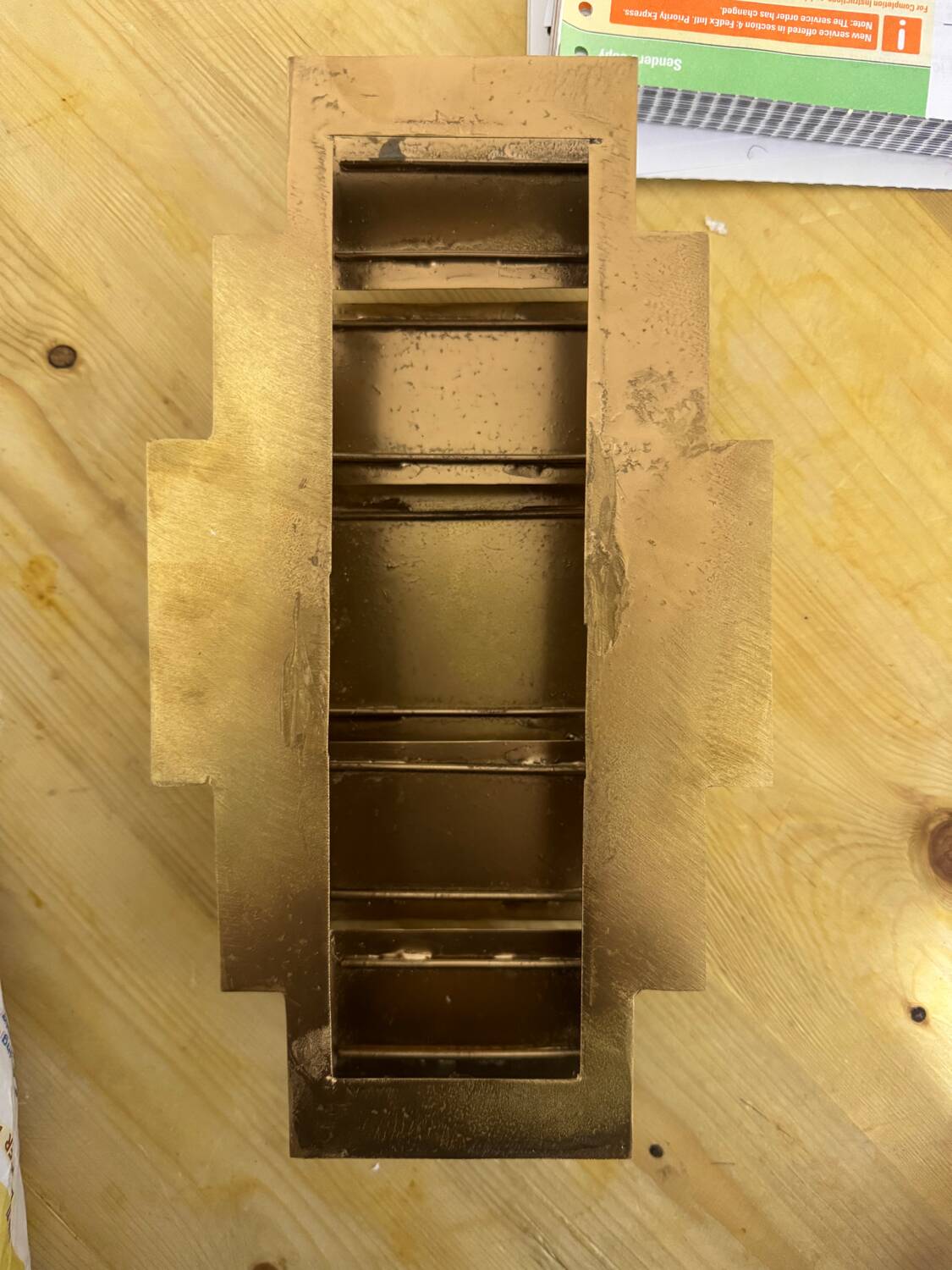 Applique murale en laiton art déco