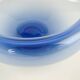 Blue glass bowl, Danish design, 1970s, manufactured by Holmegaard