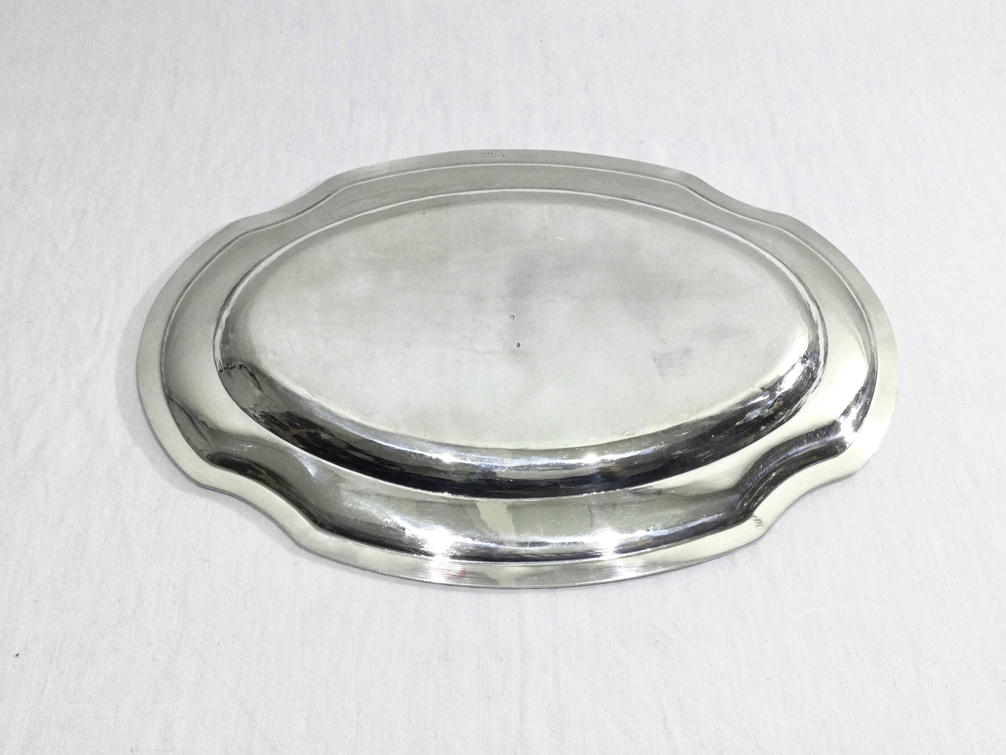 Victor Boivin - Plat De Service en Argent