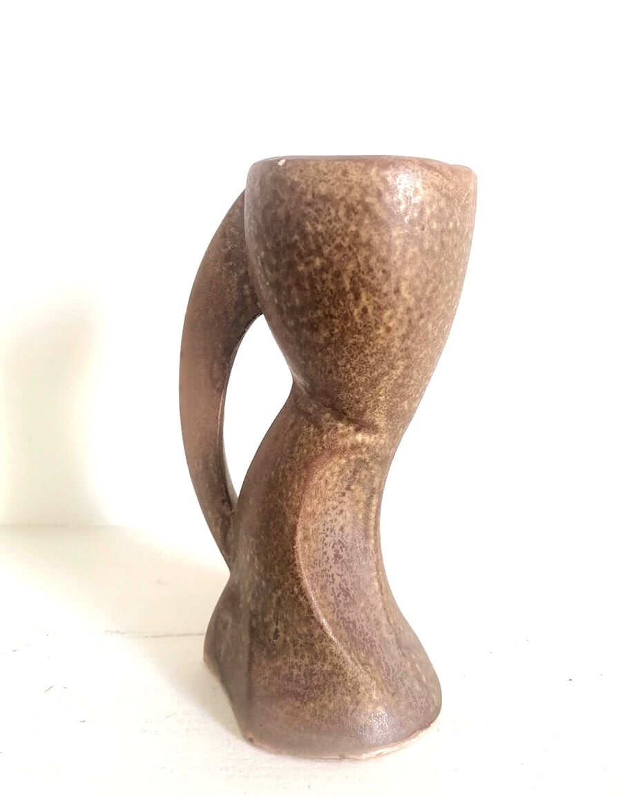 Futuristic ceramic coquetier Vallauris
