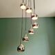 Large chrome metal cascade chandelier, design by Hans-Agne Jakobsson, 1960-70.