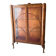 Original Art Deco Figured Walnut Display Cabinet Cabriole Legs 1930s