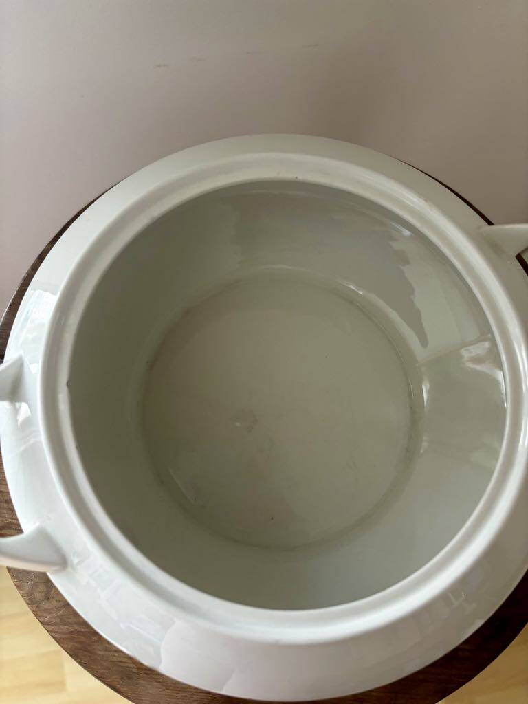 Sublime blue flower soup tureen, Spanish Pontesa porcelain