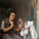 Oil on canvas, interior scene