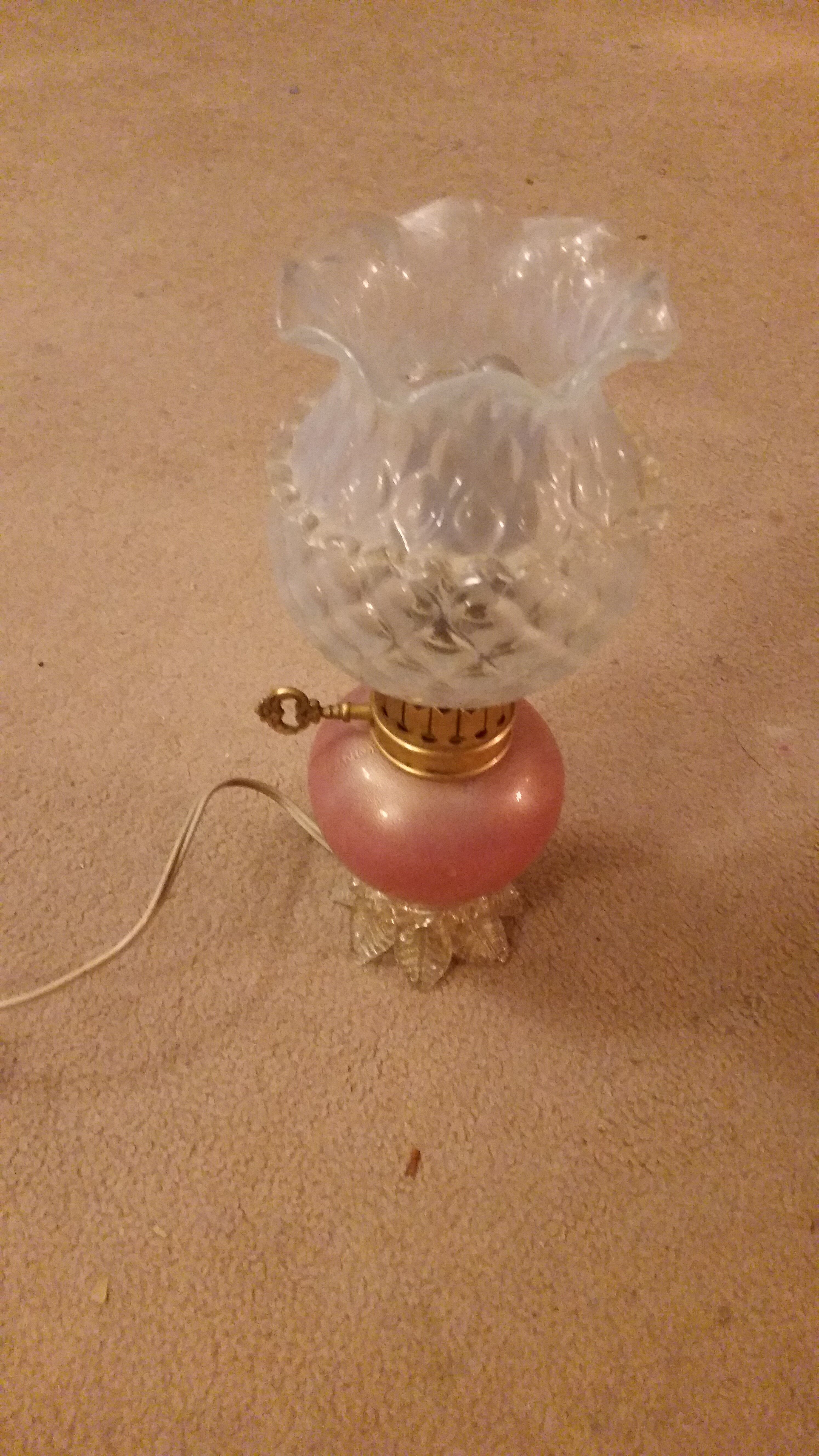 Murano crystal bedside lamp