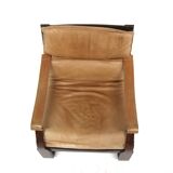 Scandinavian Nelo leather armchair, Norway, 1980