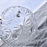 Large antique Bohemian crystal candy dish