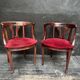 Paire de fauteuils de style art nouveau