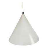 Lampe à pendentif conique minimaliste vintage - style billard Louis Poulsen - années 70
