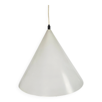 Lampe à pendentif conique minimaliste vintage - style billard Louis Poulsen - années 70