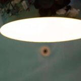 Vintage chrome sphere pendant lamp, space age eye lamp.