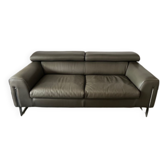 Sofa italien en cuir by Gabrielle Ghetti for Gamma