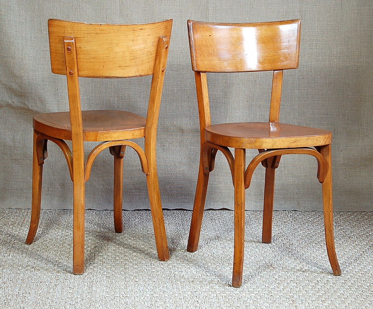 4 chairs baumann no.129 50s