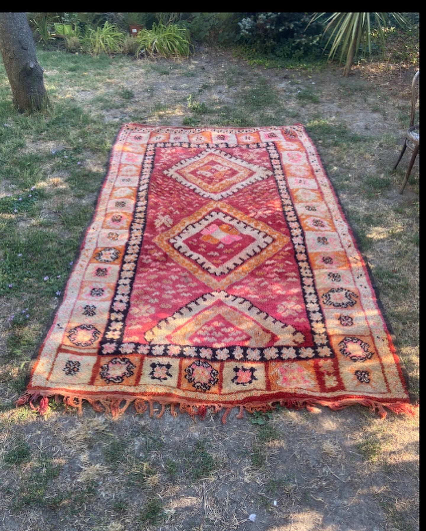 Vintage Berber wool carpets