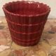 1950s Pleated Ceramic Cache Pot Bordeaux St-Clement H11/D14