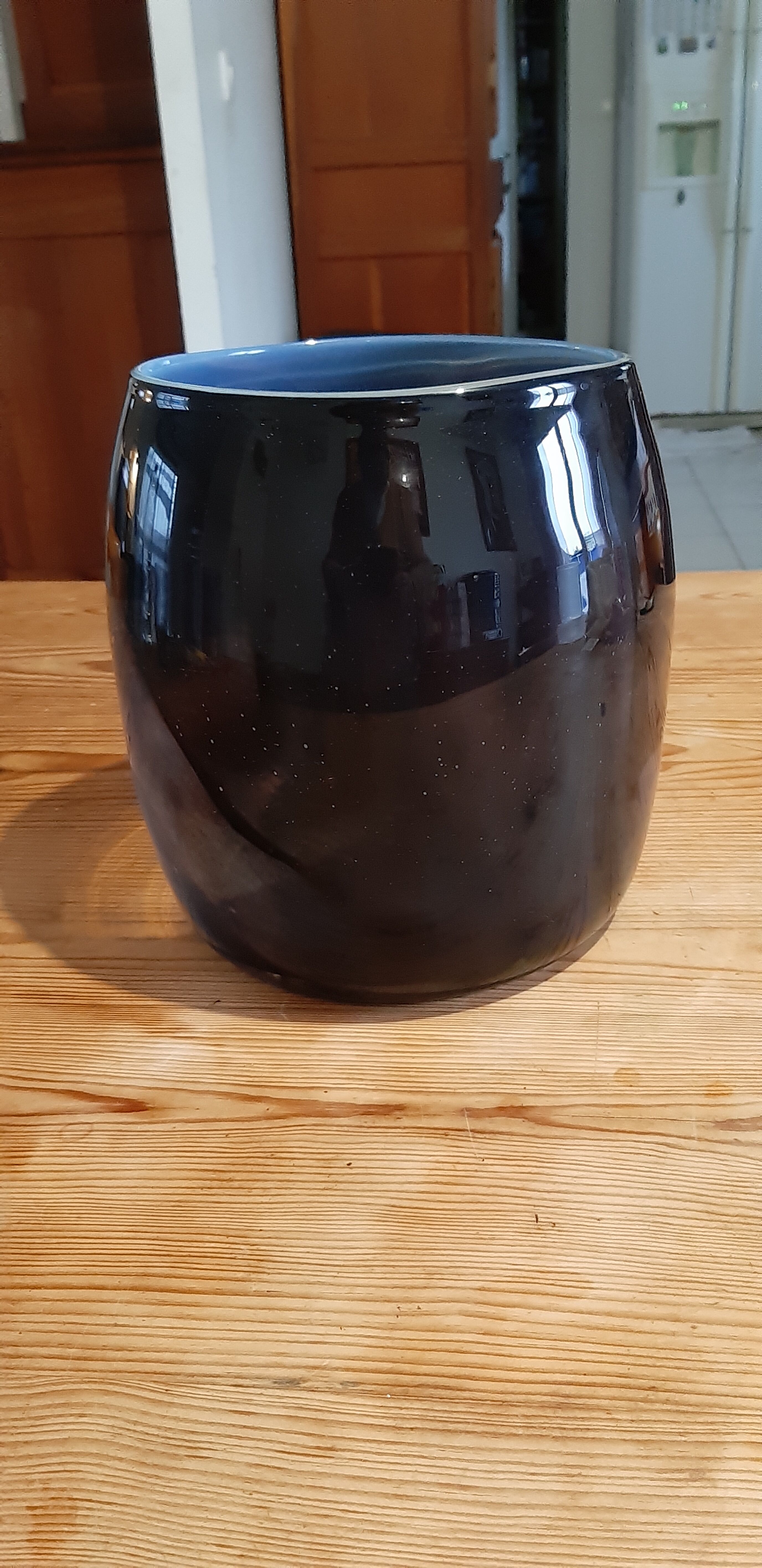 Vintage multilayer two-tone glass vase