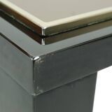 Vintage Rectangular Coffee Table Fedam Metal Glass 130cm