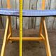 Vintage multicolour Bauhaus-style wooden chair